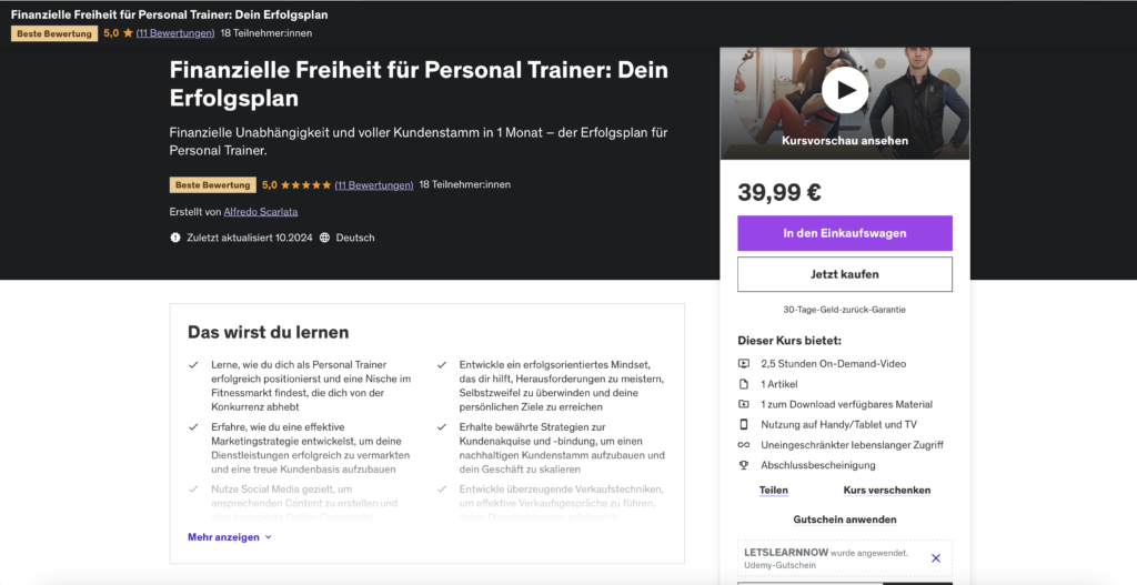 personal Trainer ausbildung weiterbildung